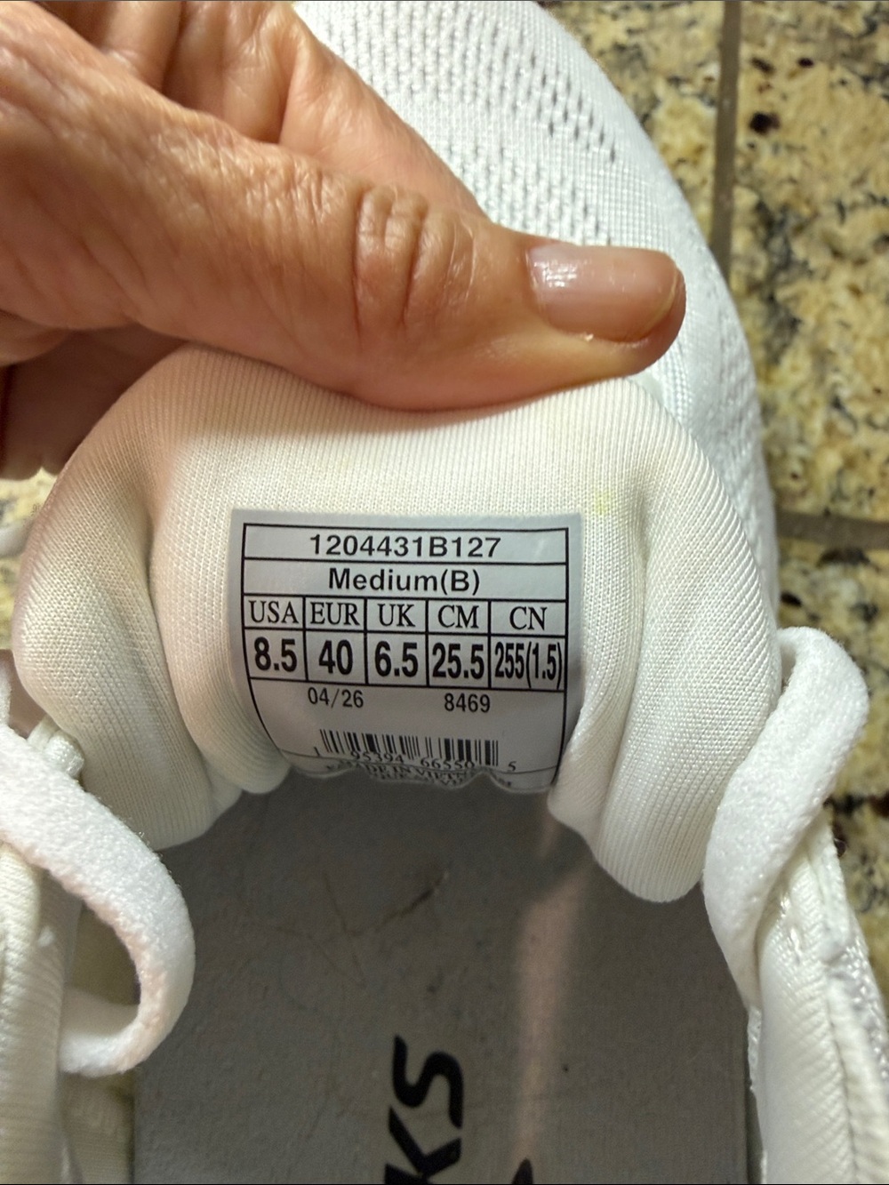 Brooks Women's White Athletic Running Sneakers - Picture 6 of 8